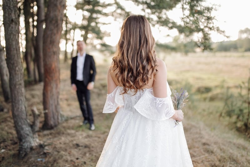 Wedding Couple under the Stars